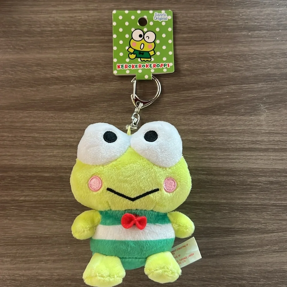 ✅Sanrio Classic Keroppi Plush Mascot Keychain Japan